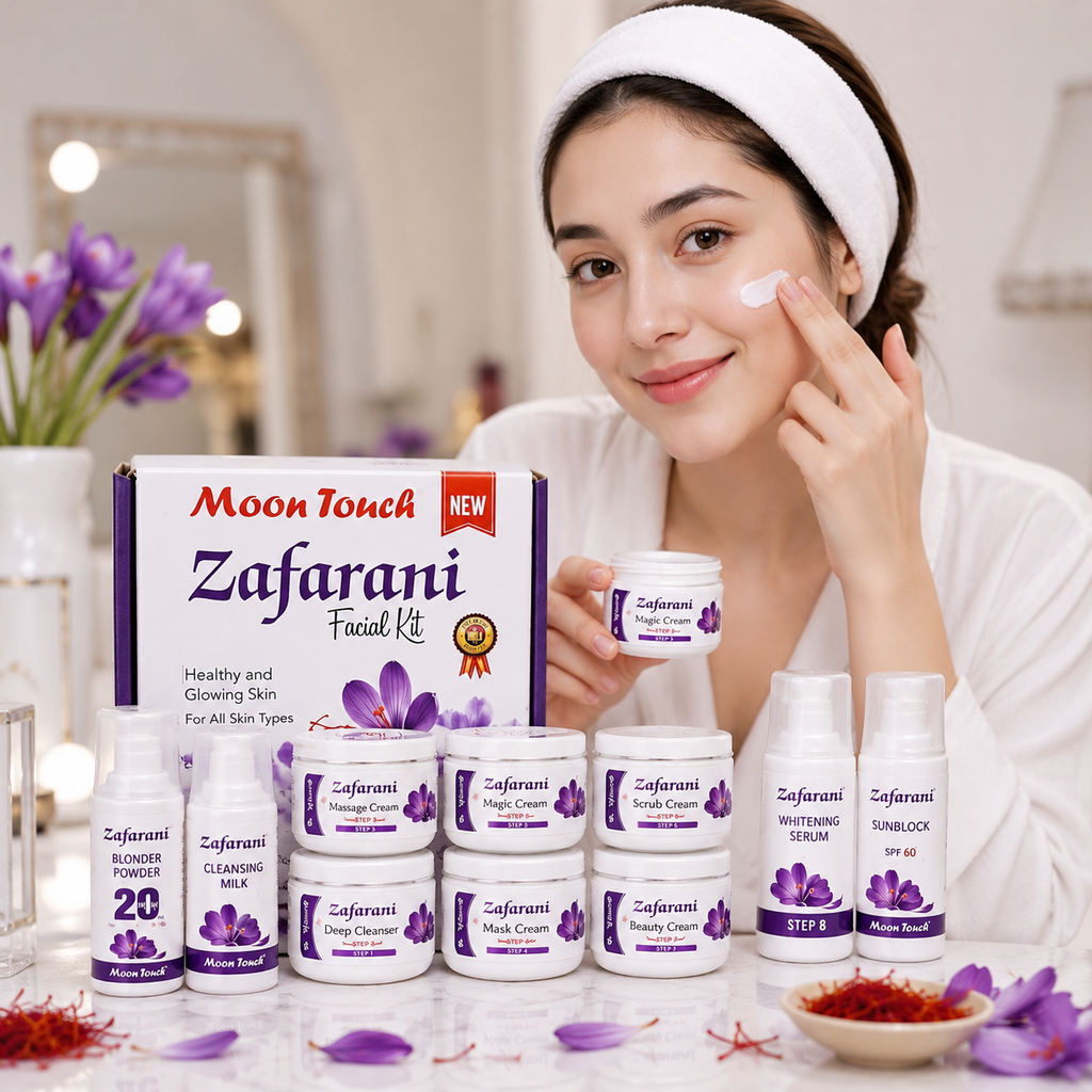 Moon Touch Zafarani Facial Kit Complete Skin Care Treatment Set