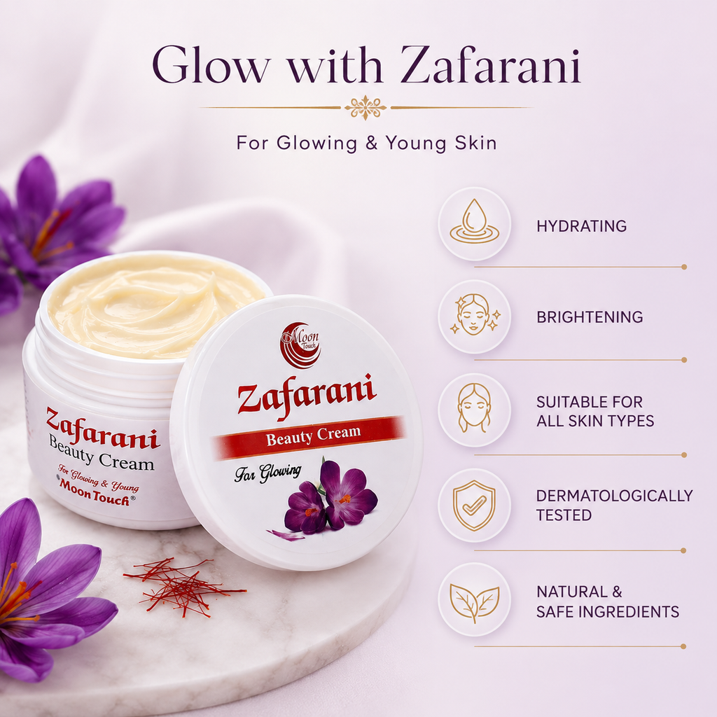 Moon Touch Zafarani Beauty Cream Glowing Skin Moisturizing Face Cream