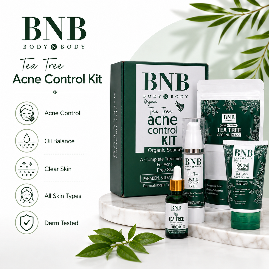 BNB Tea Tree Acne Control Complete Organic Skin Care Kit