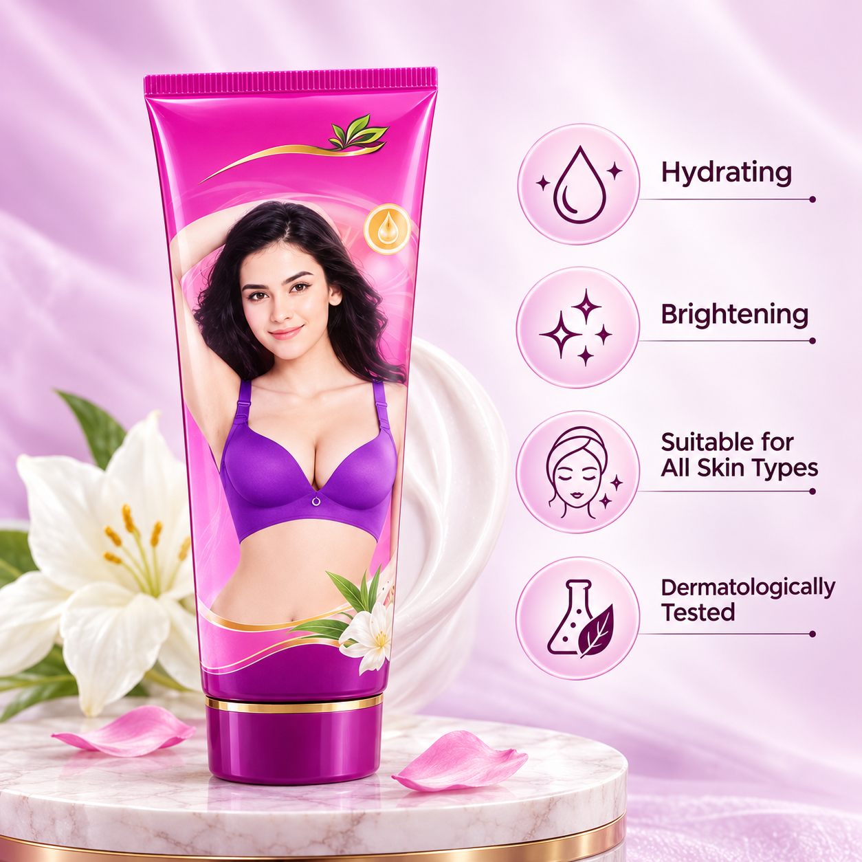DAQAN Breast Lifting & Firming Massage Cream for Smooth Skin