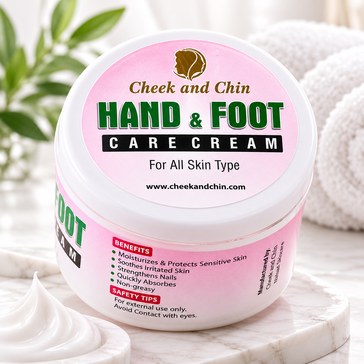 Cheek & Chin Hand & Foot Care Cream Deep Moisturizing Skin Cream