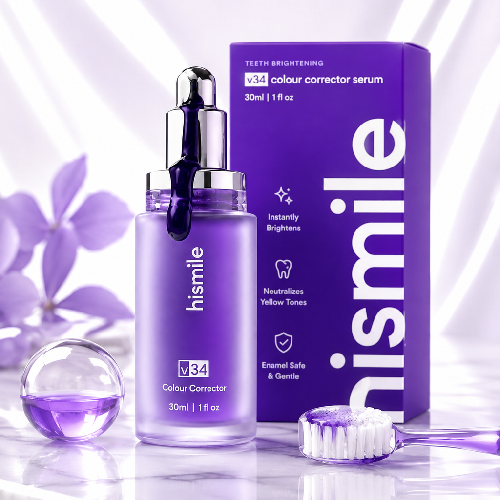 V34 Colour Corrector Teeth Whitening Serum Bright Smile Formula