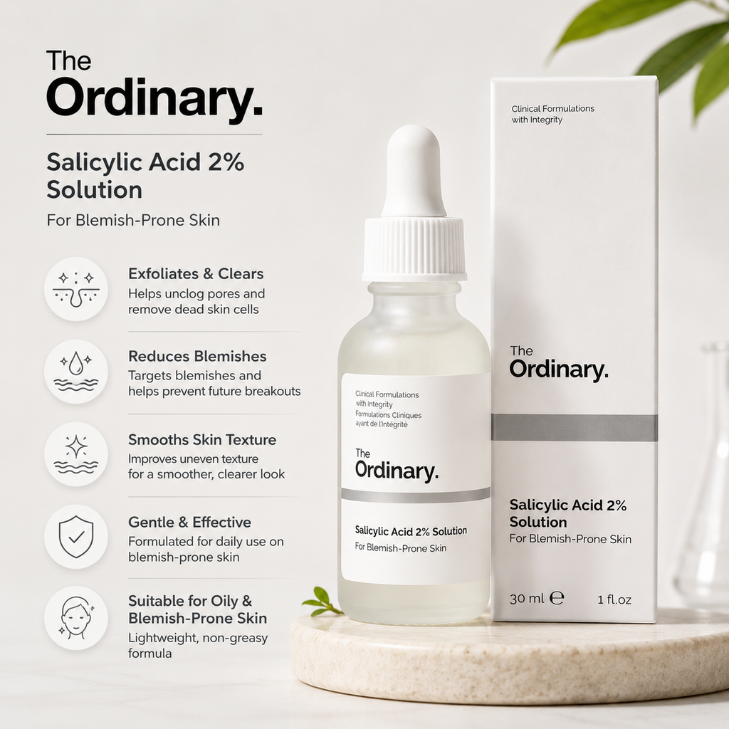 The Ordinary Salicylic Acid 2% Serum 30ml Blemish Care Formula