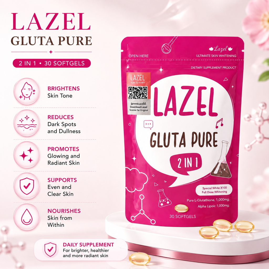 Lazel Gluta Pure 2-in-1 – 30 Softgels | Glutathione & Alpha Lipoic Acid